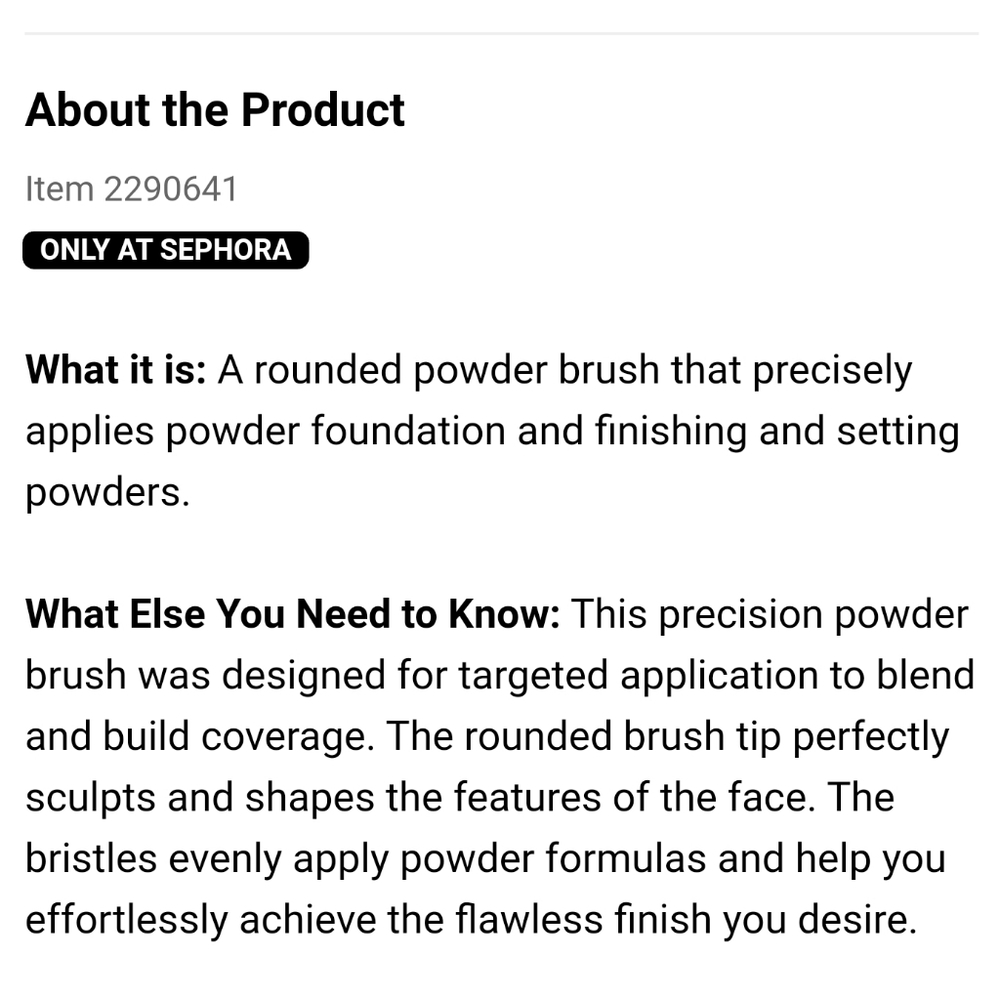 NEW Sephora PRO Precision Powder Brush #59 - Picture 7 of 7